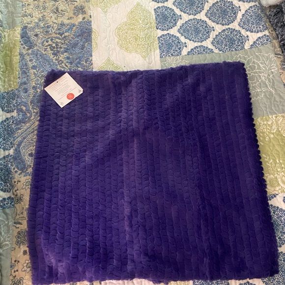 2 Minky Purple Throw Pillowcases - Picture 5 of 5
